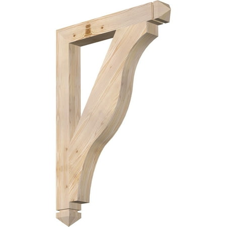 

Ekena Millwork 3 1/2 W x 28 D x 40 H Funston Arts & Crafts Smooth Bracket Douglas Fir