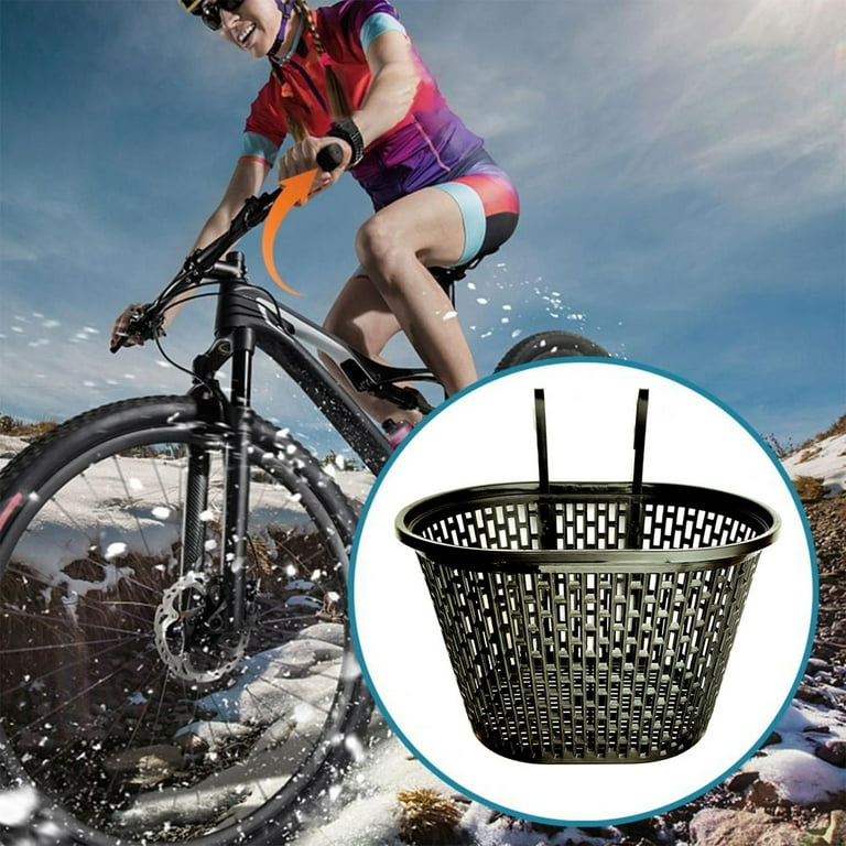 Sportteer Bike Front Basket MTB Bike Basket Bicycle Basket Large Capacity Hollowed Out Plastic Multifunctional Item Storage Removable Walmart