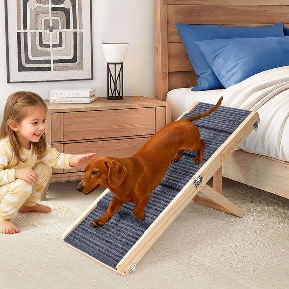 Rampa para perros iPetba, ajustable, interior, para sofá de hasta 35 libras