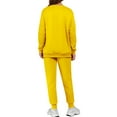 thumbnail image 4 of Wutalume Women's 2-Piece Casual Fleece Lined Set, Solid Color Hoodie and Sweatpants with Pockets, Warm Winter Loungewear,Yellow L, 4 of 6