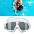 thumbnail image 4 of Swimming Goggles, Diving Goggles Prevent Fog Safe Fashionable Tight Waterproof  for Adults Black,White, 4 of 8