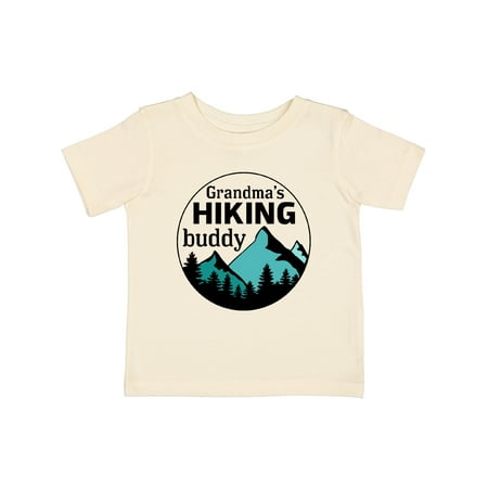

Inktastic Grandma s Hiking Buddy with Mountains and Trees Gift Baby Boy or Baby Girl T-Shirt