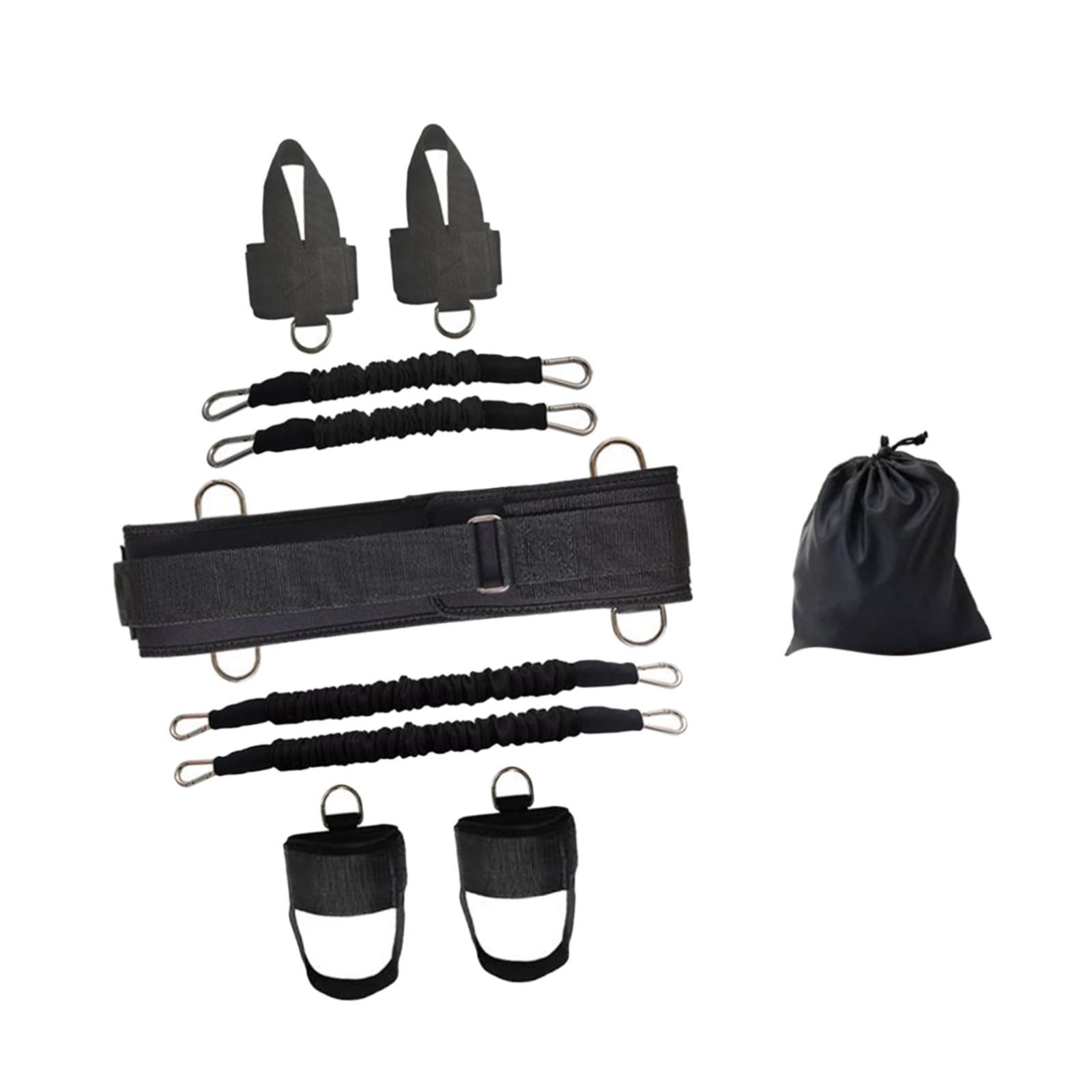 Baoblaze Boxing Resistance Bands Exercise Bands for Men Women with Storage Bag Jump Trainer Speed Agility Training Tool for Taekwondo Black