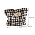 thumbnail image 3 of FLhrweasw Neceser Organizador Bolso Mano para Mujer Monedero Con para Maquillaje (cuadros Negros), 3 of 7