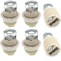 Pack of 6 G9 Lamp Holders with Bracket, G9 Halogen Socket with Ceramic Thread