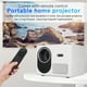 thumbnail image 2 of Mini proyector portátil para el hogar, proyector pequeño para teléfono, proyector de vídeo 1080 de alta definición con enchufe estadounidense, 2 of 7