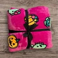 thumbnail image 2 of Hello Kitty Hot Pink Frankenstein Twin Blanket, 2 of 5