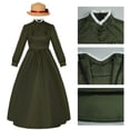 thumbnail image 4 of Adult Women Sophie Inspired Long Dress Vintage European Style Elegant Everyday Outfit, 4 of 6
