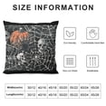 thumbnail image 5 of Spooky Spider Web Halloween Pattern Design by Deb Strain Throw Pillow,  Black, 5 of 5