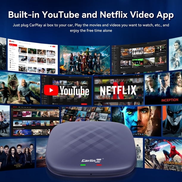 Carlinkit Ai Box Plus, 3 in 1 Android 13 Car TV Ai Box, 8+128GB