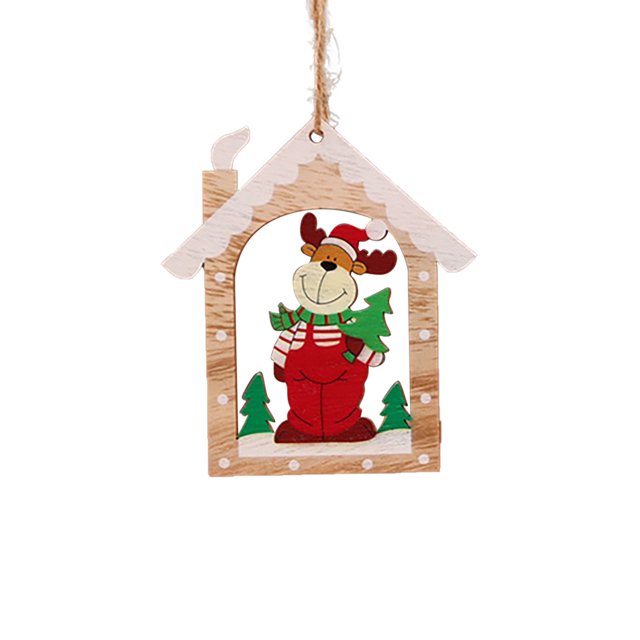 Gibobby Adornos de colgantes de Navidad Colgantes de etiqueta de recorte de hueca Adornos de Rústicos Adornos de árbol de Navidad para decoraciones navideñas(C)
