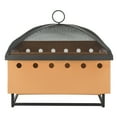 thumbnail image 2 of Safavieh Wyatt Outdoor Contemporary Square Fire Pit with Cover, 2 of 7
