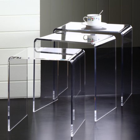 Photo 1 of Acrylic Nesting Tables (Set of 3) - Fox Hill Trading
