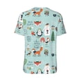 thumbnail image 3 of Rocae Christmas Winter Animals for Breathable Men's Baseball T-Shirt Fashionable Casual Baseball Jersey, Moisture-wicking Sportswear Large, 3 of 9