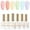 Candy Macaron, variant on Gellen Gel Nail Polish Kit, 6 Colors Ice Glassy Gel Blue Purple Yellow Red Green Pink Gel Polish Set Soak Off UV Gel Nail Kit Nail Art DIY Manicure Gifts for Her