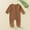 X-40Brown, variant on FAOWME Big Kids Girls Boys Bodysuits Long Sleeve Round Neck Solid Color Soft Footed Pajamas With Snap Buttons Comfortable Warm Jumpsuit For Daily Wear Beige 9-12 Months