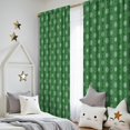 thumbnail image 5 of Blackout Kids Curtains,Green Christmas Snowflake Pattern Childrens Insulated Curtains Set Of 2,Bedroom Essentials,Toddler Room Decor 52"x84", 5 of 5