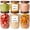 1.1Qt*3 / 0.5Qt*3, variant on 1.7Qt*3 Airtight Glass Pasta Storage Canisters with Wood Lids