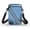 Blue Ink Splatter Stripe, variant on Portable Cell Phone Purse for Outdoor Daily Use, Polyester 2 Layer Crossbody Bag, Deer American Flag Print