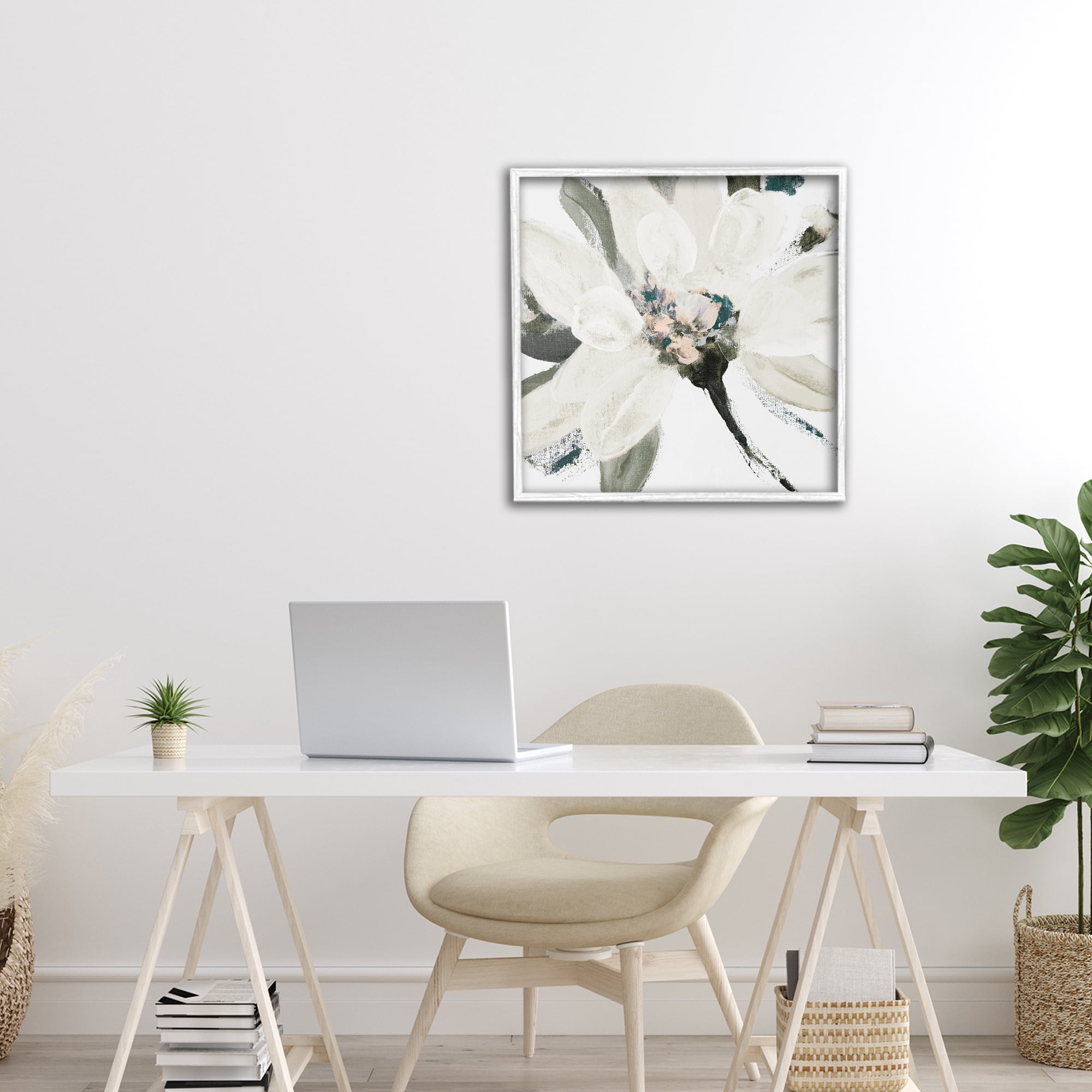 Stupell Industries Naturally Blooming Botanical White Framed Giclee Art, design by Lanie Loreth
