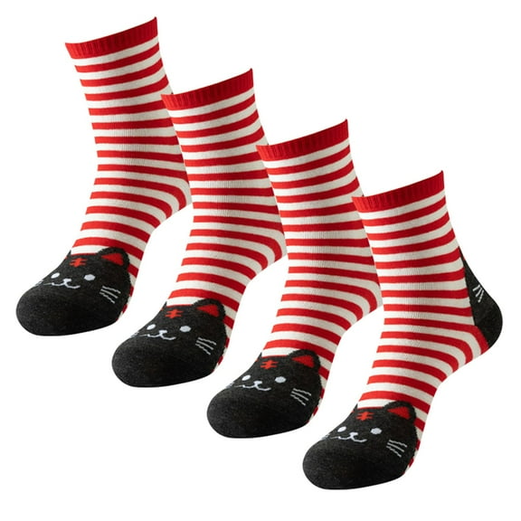 DQRPSEETB Mid-Length Socks Winter Socks for Women Wool Socks Thermal Warm Hiking Socks Cozy Crew Soft Socks 2 Pairs Comfortable Socks Red