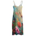 thumbnail image 5 of Dancing Butterflies Design Sleeveless Dress Woman Fashion Long Dresses Women's Summer Suit Dress 2025, 5 of 7