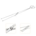 thumbnail image 3 of Unique Bargains Scissor Tong,  80cm Stainless Steel Grabber Garbage Picker Charcoal Pick Up Tool, 3 of 5