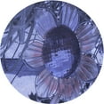thumbnail image 1 of Ahgly Company Machine Washable Indoor Square Transitional Sky Blue Area Rugs, 3' Square, 1 of 7