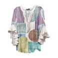 thumbnail image 4 of Spring Going Out Tops for Women Fall Fashion Must Have Fashion Clothing Bell Casual T Shirt Soft Womens 3/4 Sleeve Tops Grey, 4 of 4