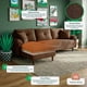 thumbnail image 3 of Sala Modular Sofá Cama Reversible De Velvet Chocolate Beehive Memory Foam Modelo Aventus, 3 of 8