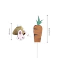thumbnail image 3 of Binwennn Toothpick Flags Thank You Universal Christmas Easter Rabbit Carrot Garden Decoration Cute Rabbit Hole Carrot Insert In The Ground Garden Party Ornament, 3 of 8