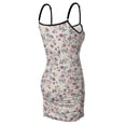thumbnail image 6 of Ladies Elegant Sling Sleeveless Sexy Dress Plant pattern, 6 of 6
