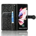 thumbnail image 4 of SaniMore Wallet Case for Samsung Galaxy Z Fold 4 7.6" 2022, Glitter PU Leather Case Polka Dot Card Slots Cash Pocket Kickstand Removeable Wrist Strip Pen Slot All-around Folding Cas, Black, 4 of 5