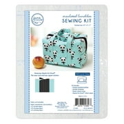 Reusable Insulated Lunch Bag Sewing Craft Kit with Black Zipper, 10" x 6" x 7" by June Tailor