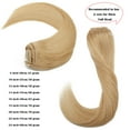 thumbnail image 3 of Benehair Clip In Human Hair Extensions Full Head Real Remy Hair Clip In Weft 8 Pcs Blonde Hair 8"-24" Long AAA+US HOT SALE, 3 of 11