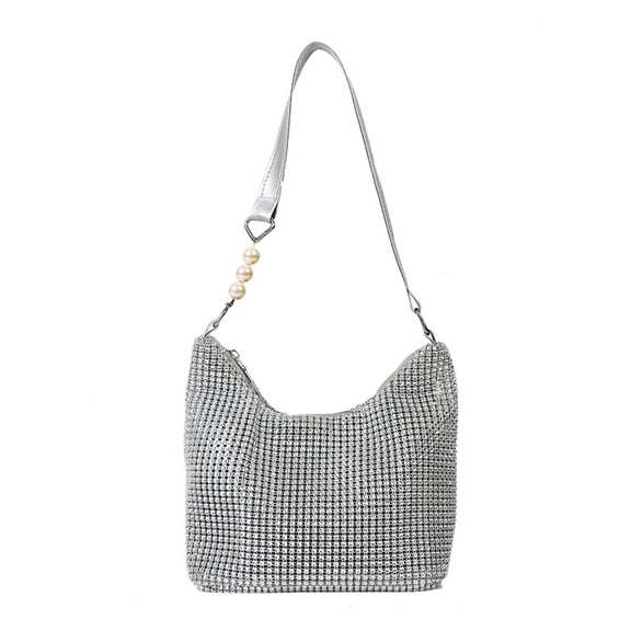 COOLHOOD Bucket Bag Zipper Shoulder Purse Small Handbag Purse Evening Wedding Purse for Prom Party