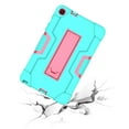 thumbnail image 7 of Case for Galaxy Tab S5E 10.5" 2019 SM-T720/T725, Kickstand Shockproof Kids Proof Case Heavy Duty High Impact Resistant Hybrid Three Layer Rugged Defender Full Body Protection Case, Mint+Rose, 7 of 7
