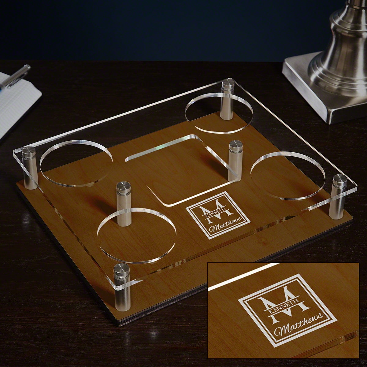 Oakhill Presentation Set with Personalized Rocks Glasses