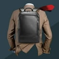 thumbnail image 1 of BOPai Mochila Unisex Delgada de Cuero Genuino para Laptop para Hombre de 15-15.6 Pulgadas, Mochila Ligera Profesional Inteligente de Negocios con Carga USB, Mochila para Computadora de Oficina, Antir, 1 of 18