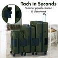 thumbnail image 2 of TACH V3.1 Connectable 20/24/28In Carry On Luggage with Spinner Wheels Green, 2 of 12