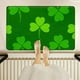 thumbnail image 5 of Decoraciones del Día de San Patricio. Felpudo para puerta de entrada, alfombra de baño, súper absorbente, con reverso de goma seca, antideslizante, lavable, verde, 40 x 60 cm., 5 of 8