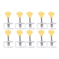 thumbnail image 1 of 10 Sets Single Hole Window Locks with Wrench Key Adjustable Vertical Horizontal Sliding Lock Kit Silver, 1 of 5