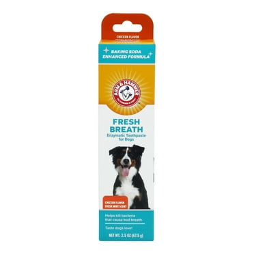 Arm & Hammer for Pets Dental Fresh Breath Enzymatic Toothpaste for Dogs and Puppies Chicken Flavor 2.5 oz