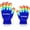 Blue, variant on The Noodley LED Gloves for Kids Light Up Toy Costume Accessory for Children, Teens, Boys & Girls
