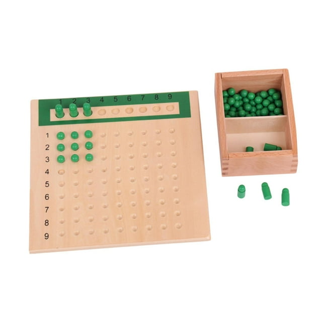 Yinanstore Addition Subtraction ,Math Manipulatives Learning Activity Educational Toy Compact Math Board Table Board Game for Boys Girls green