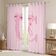 thumbnail image 2 of jejeloiu Girl Personalized Gifts Blackout Curtains Set of 2 (52x84 Each),Pink Letter C Window Curtains,Cartoon Cute Bowknot Curtains and Drapes For Princess,Lightweight Room Decoration, 2 of 6
