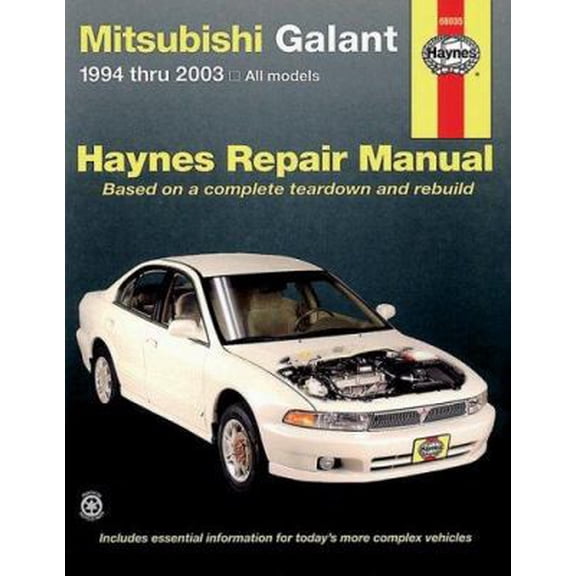 Pre-Owned Mitsubishi Galant 1994 thru 2003: Haynes Repair Manual (Paperback) 1563924854 9781563924859