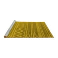 thumbnail image 2 of Ahgly Company Machine Washable Indoor Square Oriental Yellow Industrial Area Rugs, 8' Square, 2 of 4