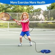 Tennis Trainer Rebound Ball with String, Solo Practice Trainer for Beginners & Adults, Portable Tennis Training Equipment with Fillable Base, 3 Balls