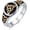 02-Gold, variant on Triquetra Trinity Knot Stainless Steel Irish Celtic Knot Ring Jewelry Gift